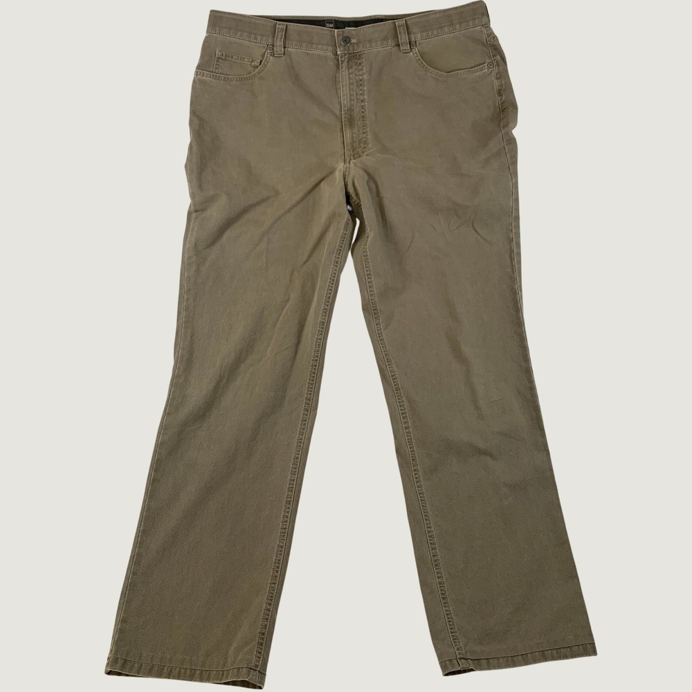 Hiltl Trousers Men's Tan ZE 500 Cotton Stretch Chino‎ Pants 38x32 (tagged 40x34)